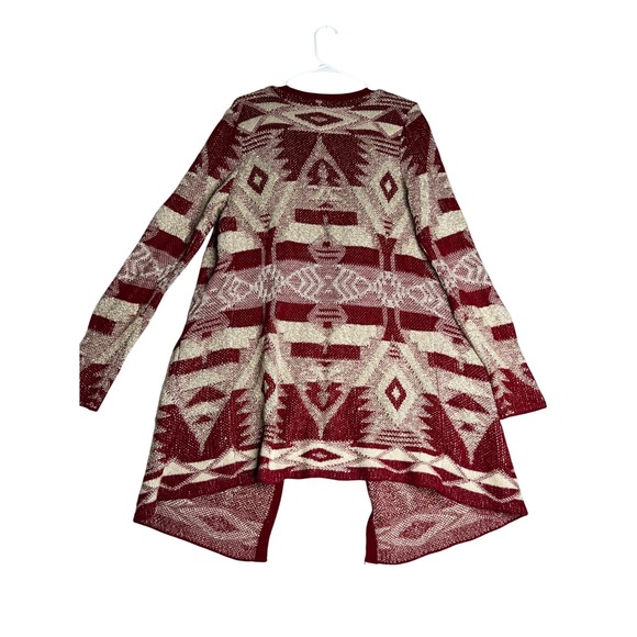 Lucky Brand Red and Cream Cardigan - Picture 3 of 9